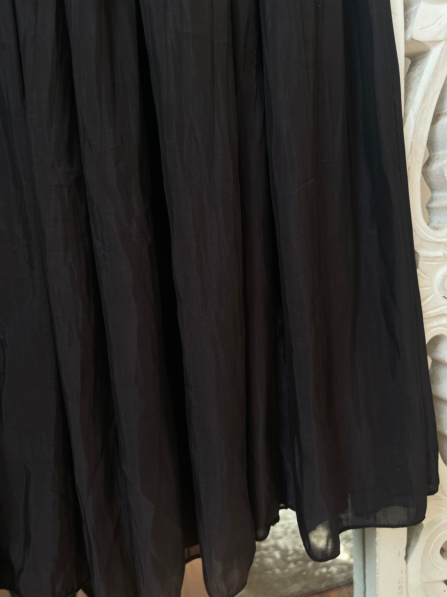Solid Black Prairie Skirt-Waist 26 to 32