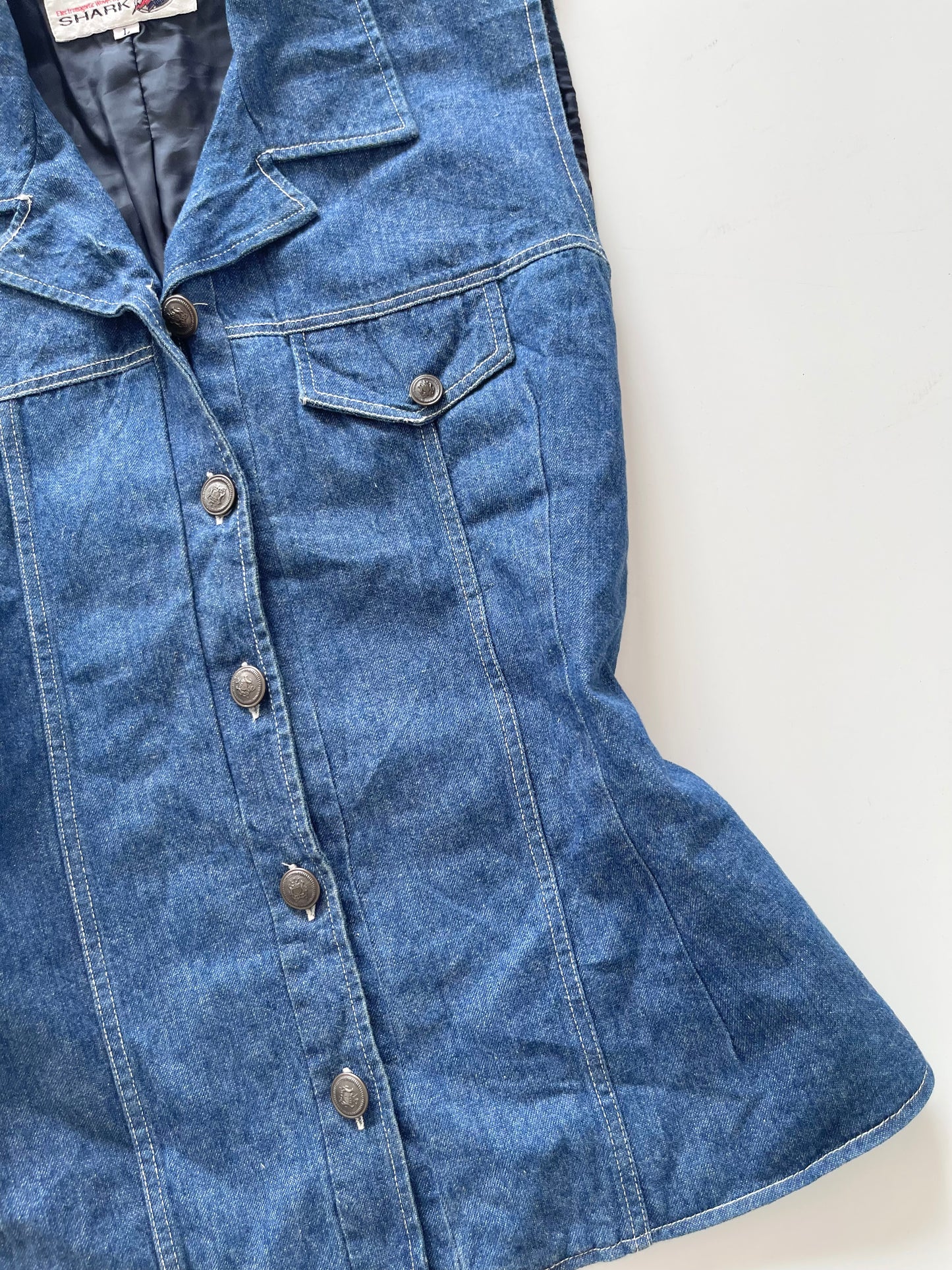 Shark Denim Jacket-Bust 40