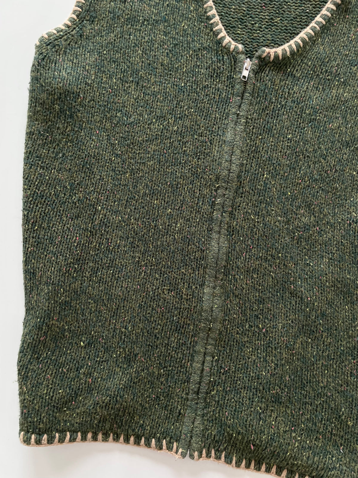 Cabin Creek Embroidered Vest Sweater-Bust 54
