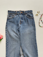 Load image into Gallery viewer, Reworked Denim Skirt-Waist 26