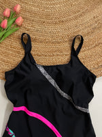 Load image into Gallery viewer, BLACK SKIRT SWIMSUIT - BUST 42 to 46