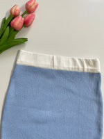 Load image into Gallery viewer, BABY BLUE TWEED SKIRT - WAIST 24 TO 26