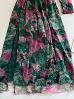 Load image into Gallery viewer, Floral Cutout Tulle Dress-Bust 32