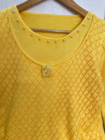 Load image into Gallery viewer, Yellow Pearls Soft Sweater - Bust 30 to 32