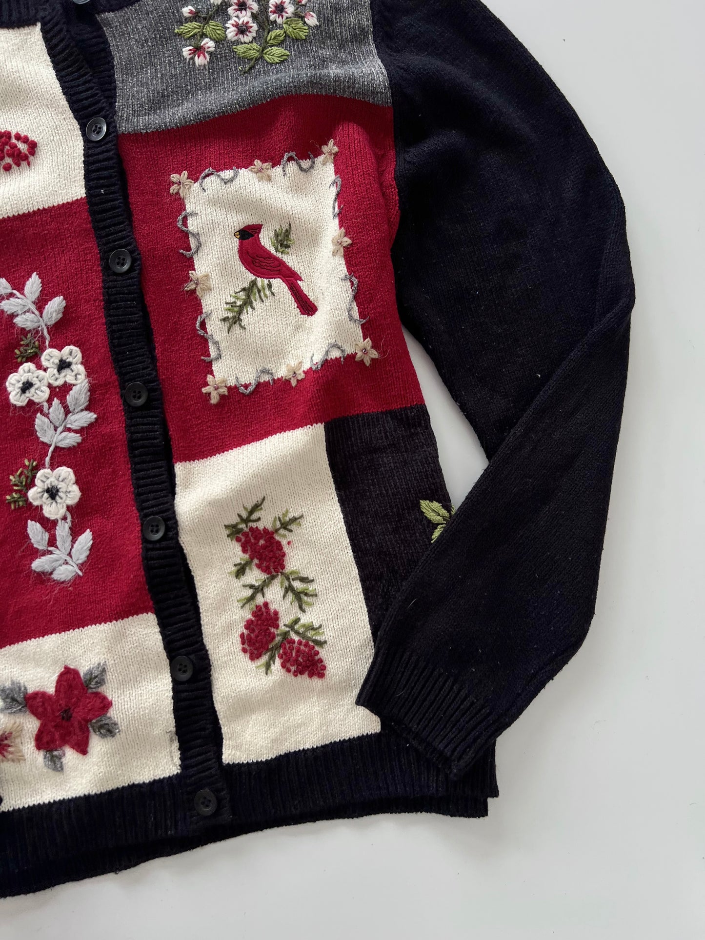 Alfred Dunner Embroidered Sweater-Bust 44