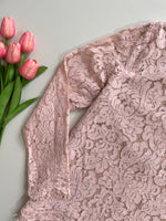 Load image into Gallery viewer, NORMCORE BABY PINK LACE FULLY LINED TOP - BUST 36