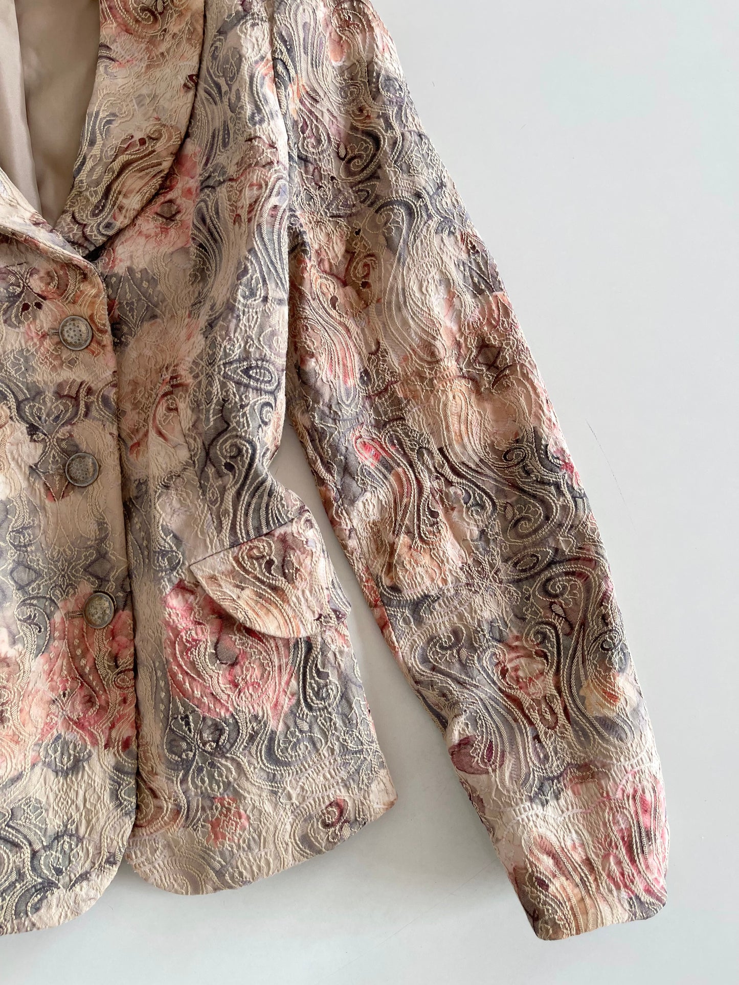 Paisley Embroidered Vintage Blazer-Bust 40