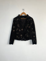 Load image into Gallery viewer, Trazos Corduroy Embroidered Vintage Blazer-Bust 38