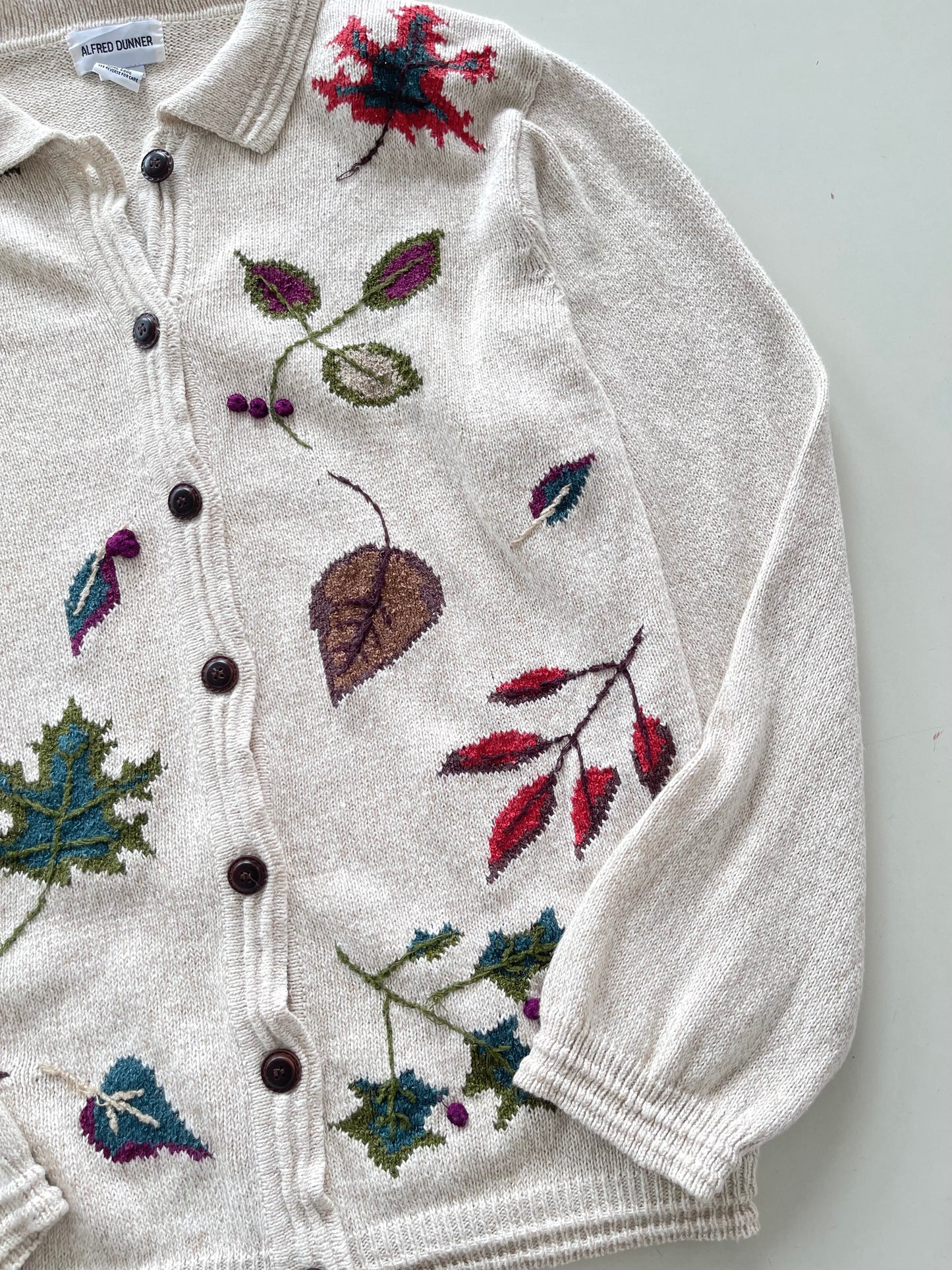 Alfred Dunner Embroidered Vintage Cardigan-Bust 48