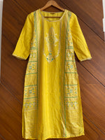 Load image into Gallery viewer, Sequin Foilwork Kurta-Bust 34