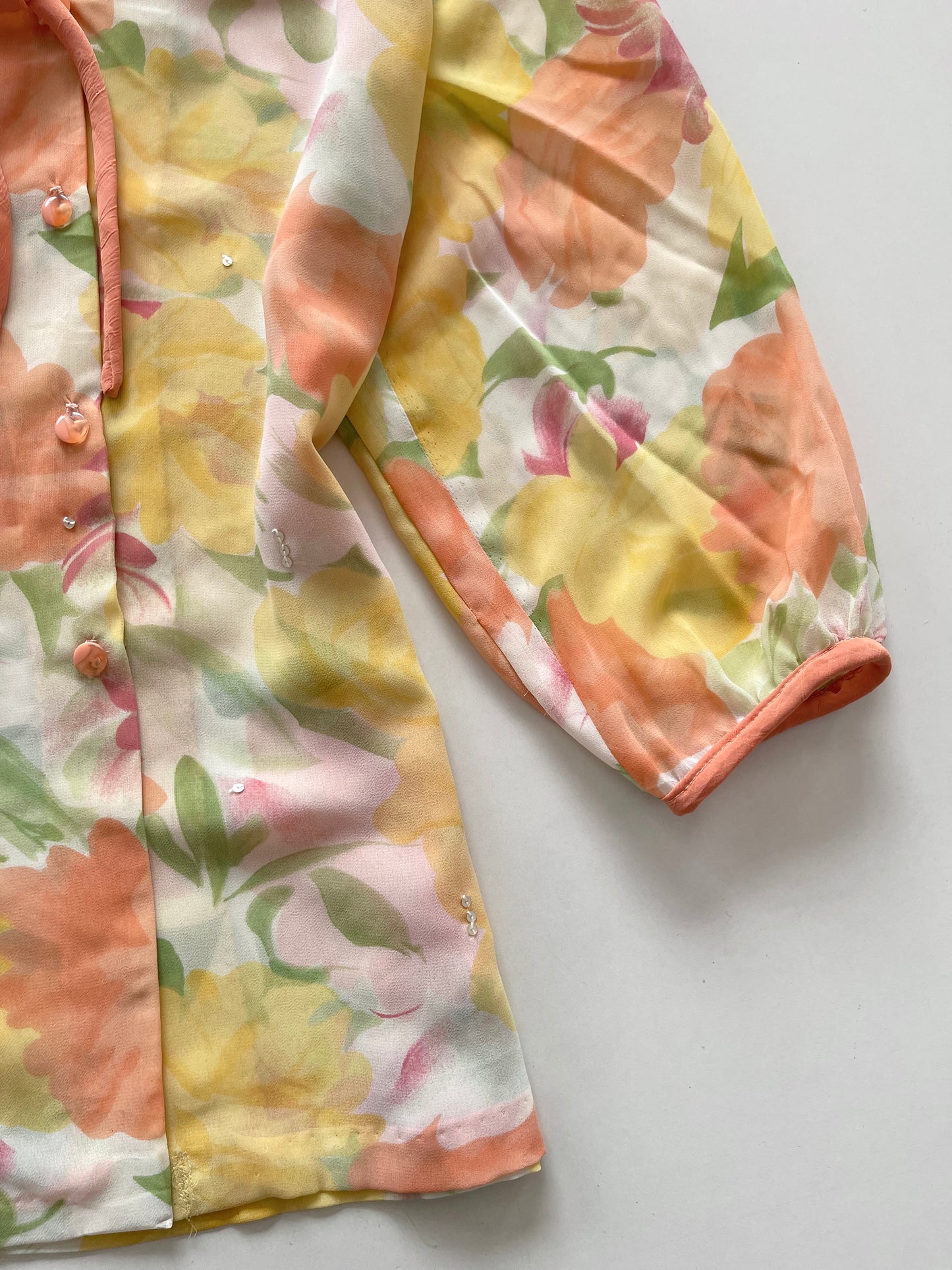 Pastel Y2k Sheer Top-Bust 40