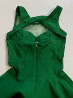Load image into Gallery viewer, Sweetheart Neck Green Dress-Bust 30 to 32
