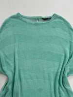 Load image into Gallery viewer, Sea Green Crochet Top-Bust 42 to 50