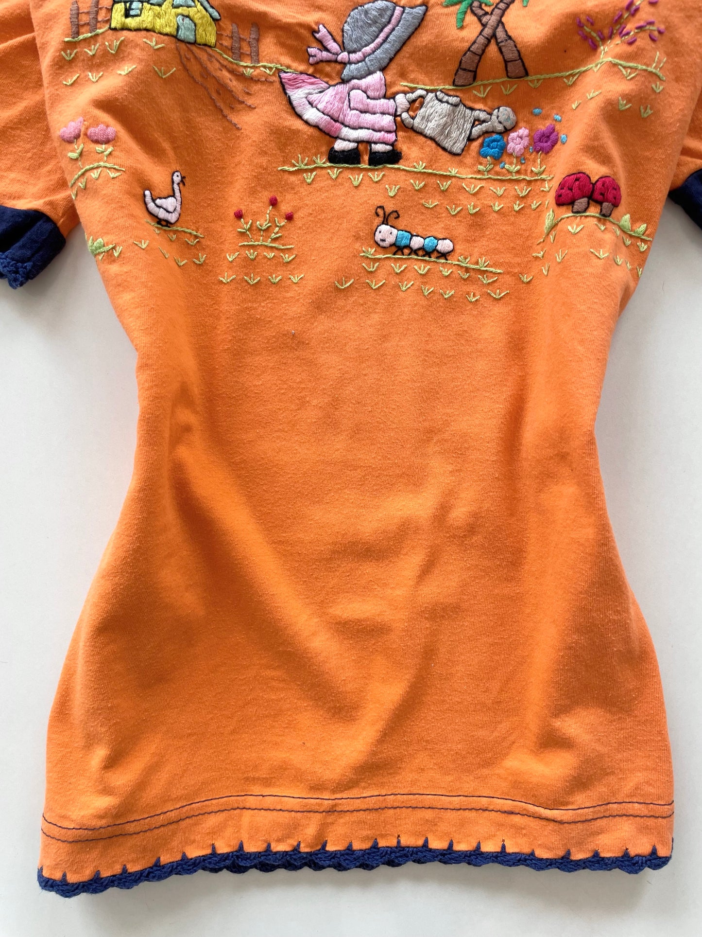 Cotton Hand Embroidered Top-Bust 36
