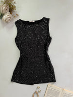 Load image into Gallery viewer, Camaïeu Sequin Vintage Top-Bust 32 to 34
