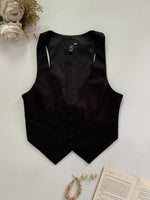 Load image into Gallery viewer, H&M Black Waistcoat-Bust 32
