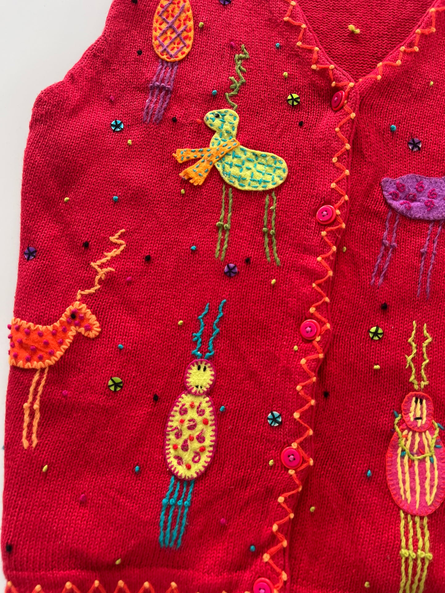 Susan Bristol Embroidered sweater-Bust 50