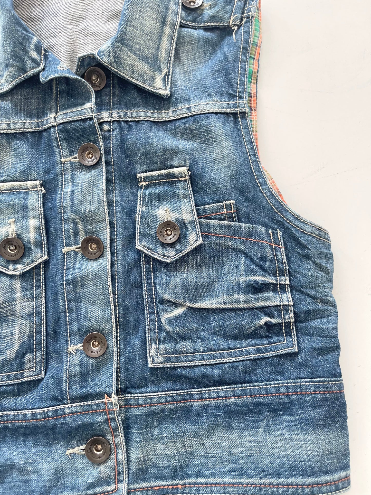 Y2k Denim Jacket-Bust 34