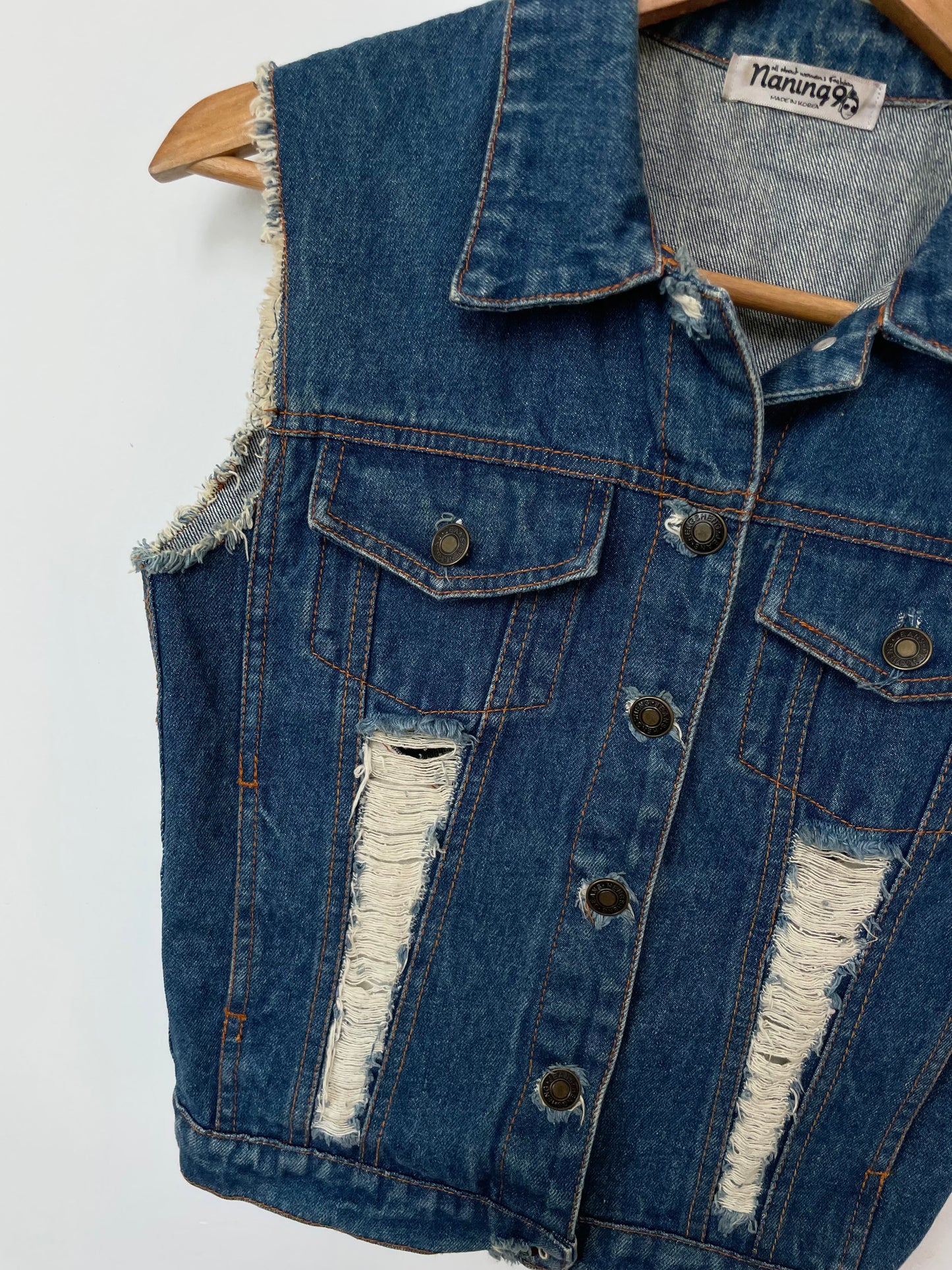 Naning Denim Vest-Bust 32