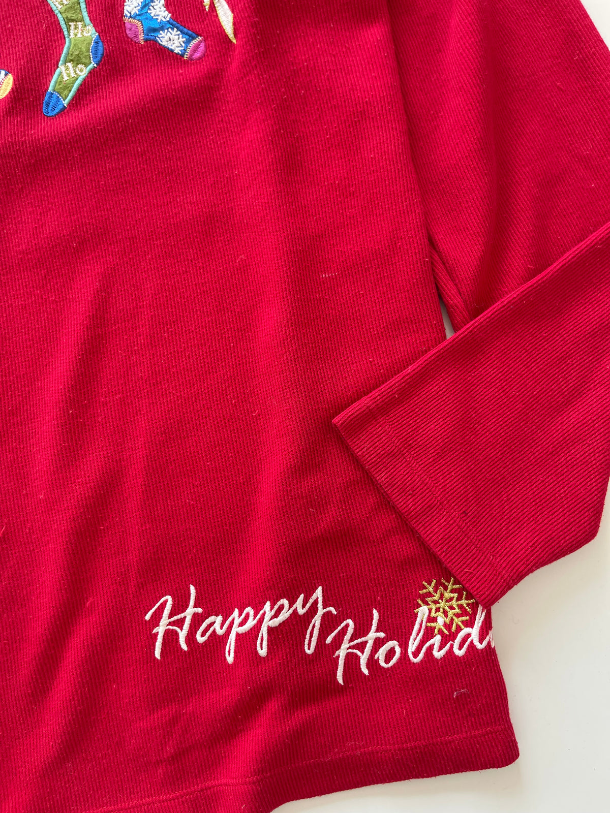 White Stag Christmas Embroidered Sweater-Bust 48