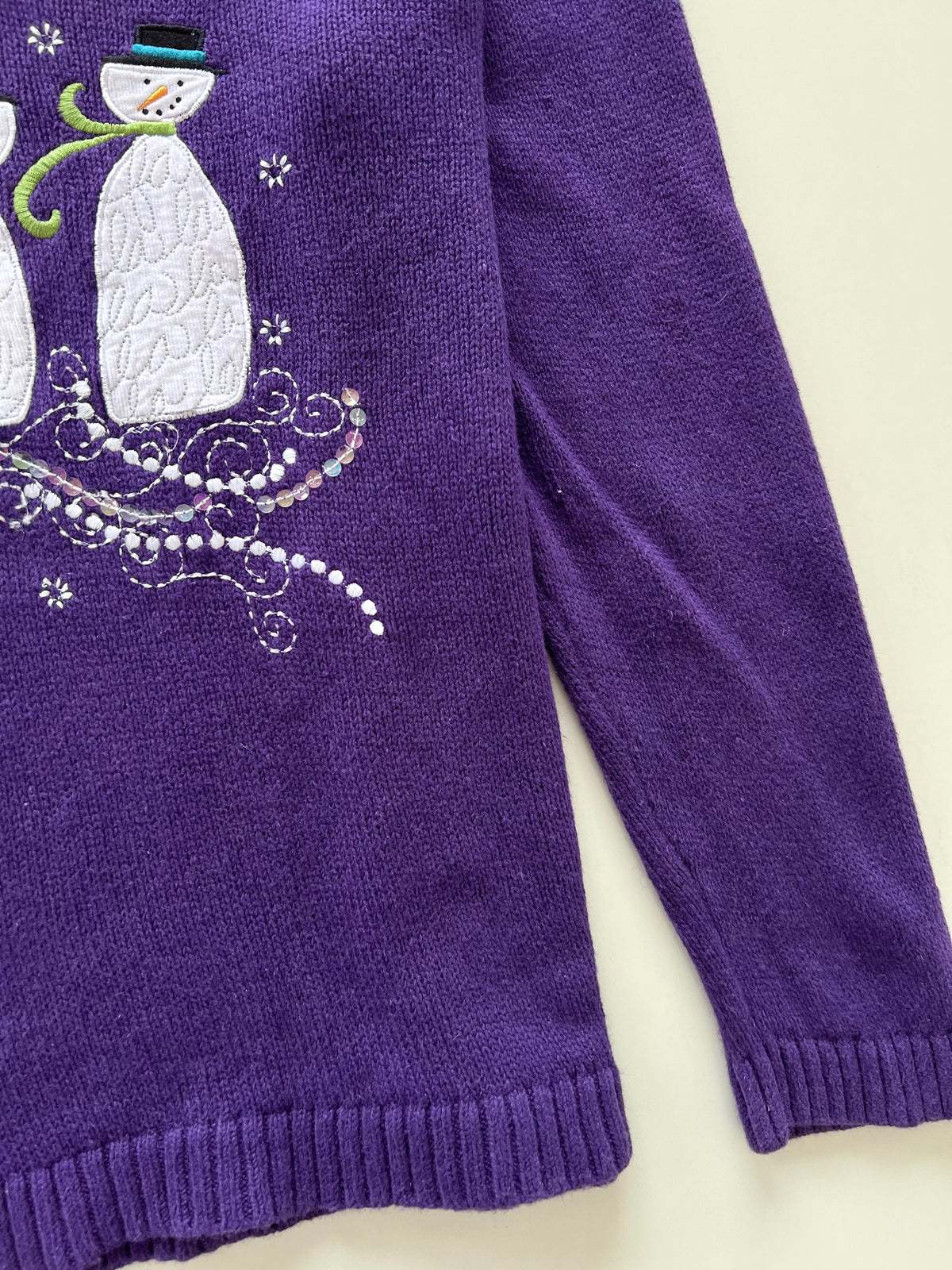 Cj Banks Embroidered Christmas Sweater-Bust 44