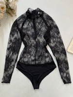 Load image into Gallery viewer, Primark Sheer Lingerie Lace Bodysuit - Bust 28 to 30