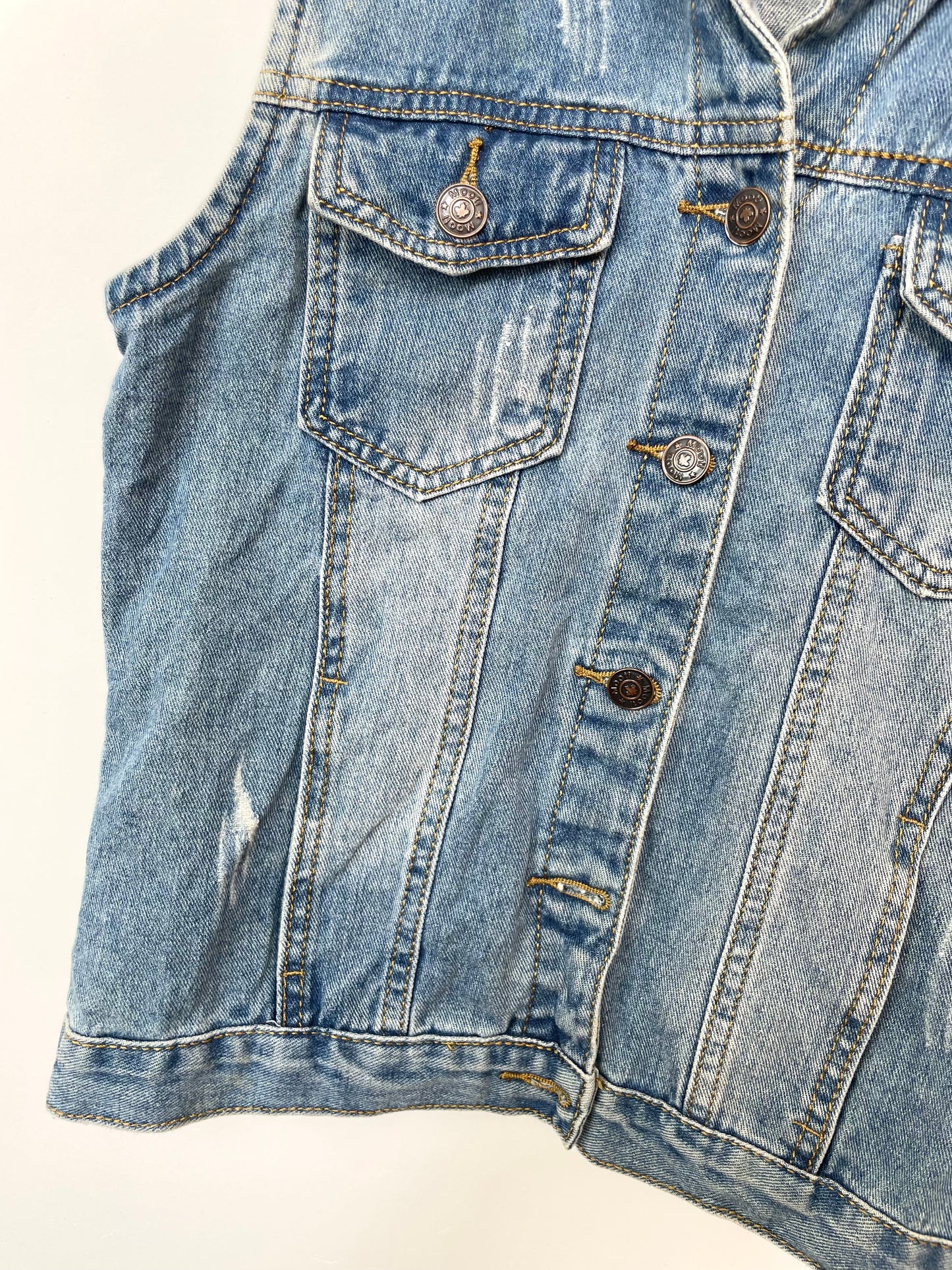 Mooti Denim Vest-Bust 34
