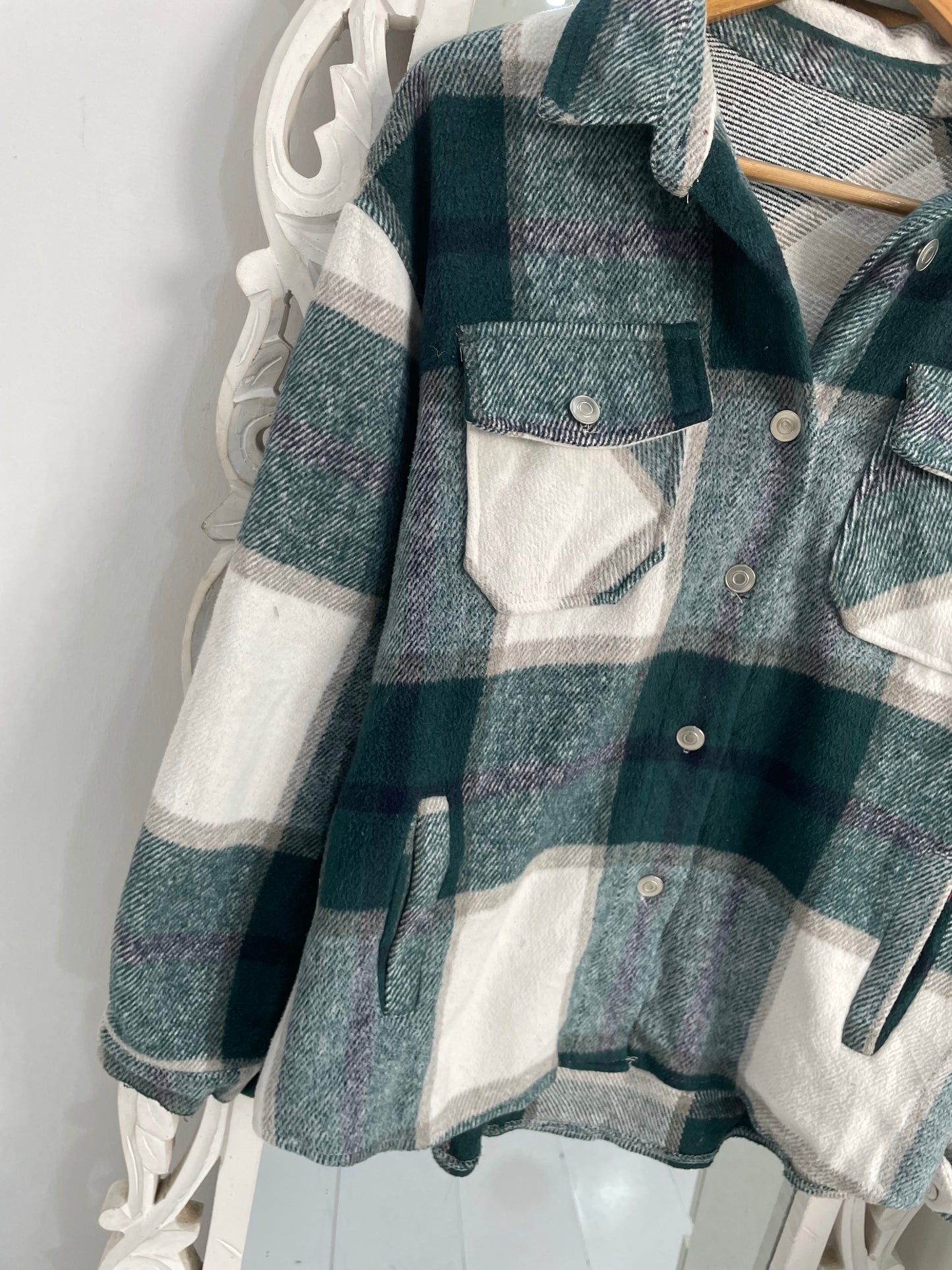 Super Thick Warm Shacket-Chest 44