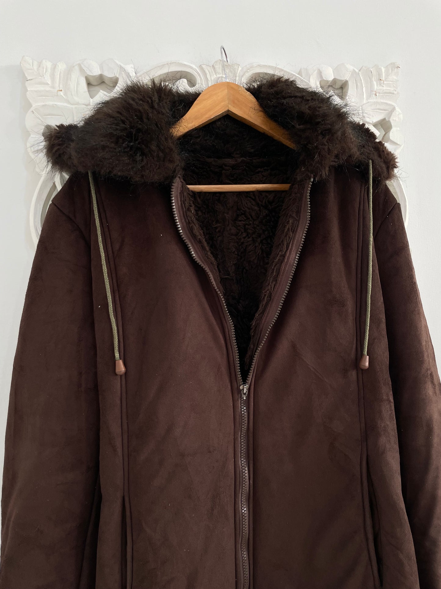 Vintage Thick Sherpa Coat-Chest 44
