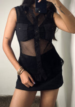 Load image into Gallery viewer, Fishnet Top-Bust 32 to 34