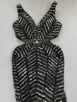 Load image into Gallery viewer, RARE Heavily Embroidered Mermaid Cut Dress-Bust 32