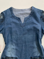 Load image into Gallery viewer, Denim Dress-Bust 34
