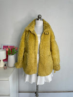 Load image into Gallery viewer, CORN YELLOW FUR COAT - BUST 42