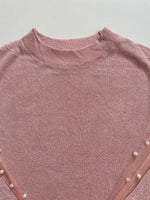 Load image into Gallery viewer, Baby Pink Shimmer Pre Winter Top - Bust 36 to 38