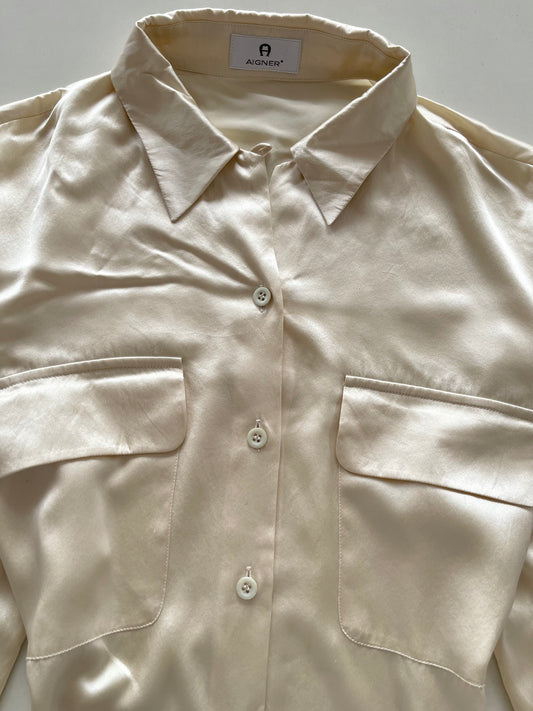 Aigner Satin Shirt-Bust 42