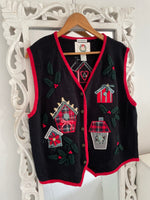 Load image into Gallery viewer, Hand Embroidered Christopher & Banks Sweater-Chest 46