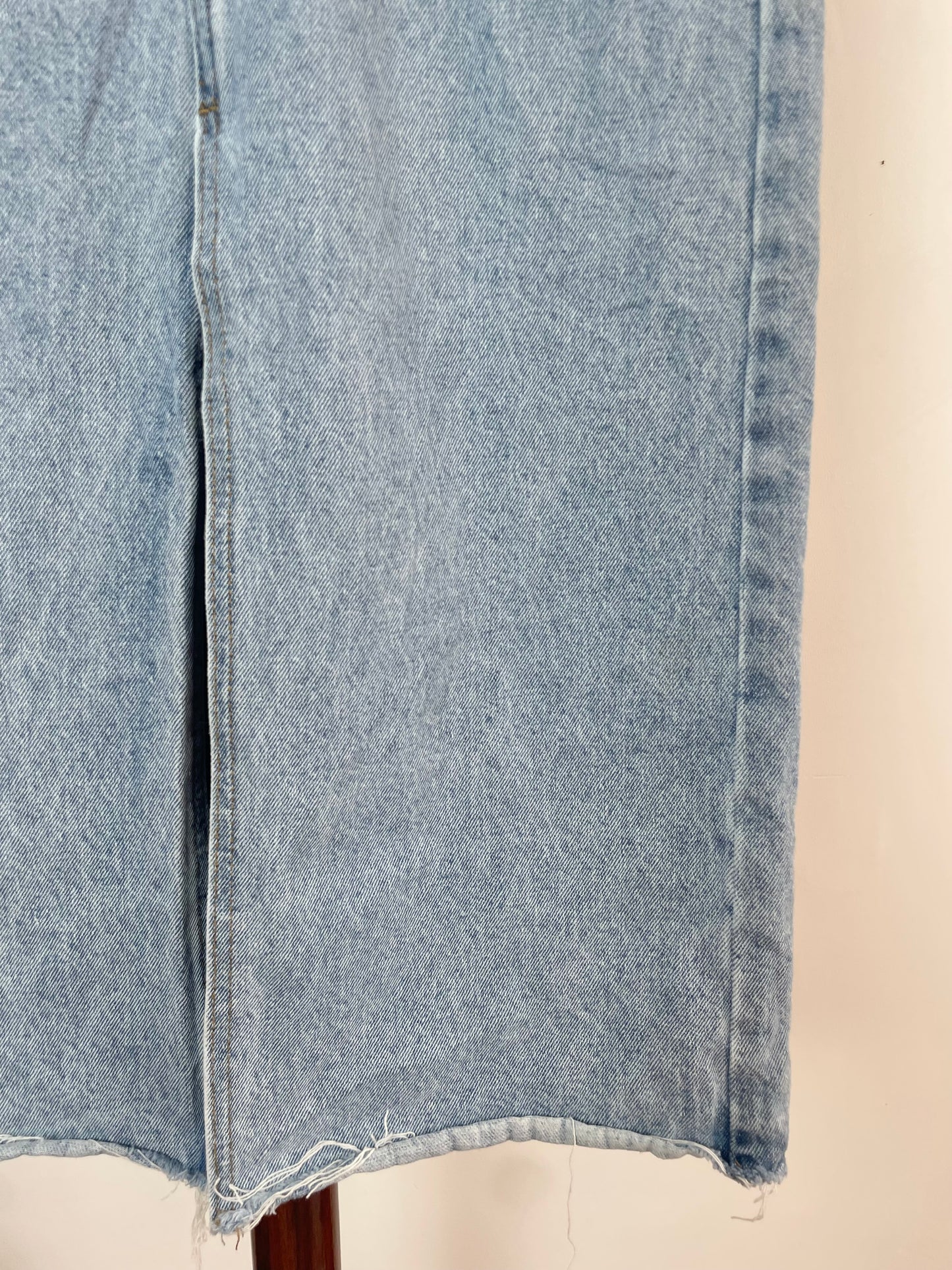 V-Cut Denim Skirt-Waist 30