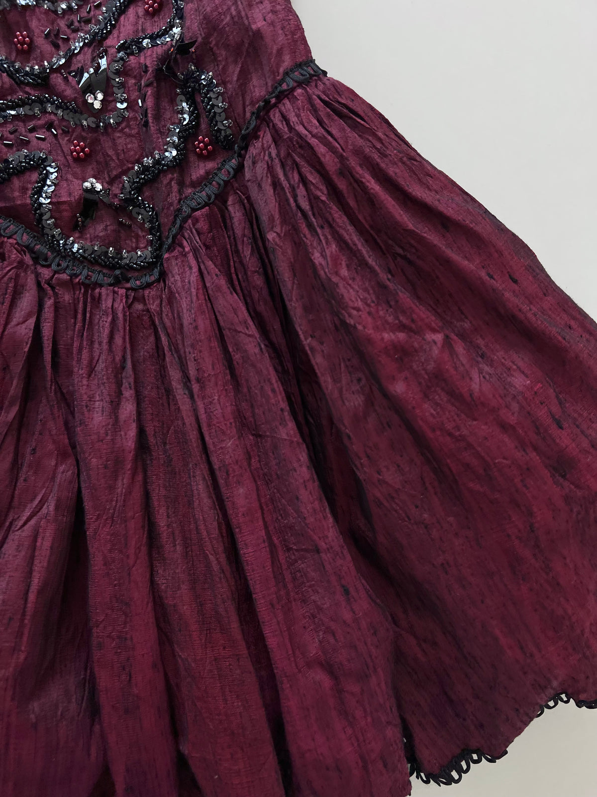 Vintage Embroidered Tube Dress-Bust 36