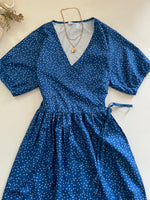 Load image into Gallery viewer, Wraparound Polka Dot Dress-Bust 36