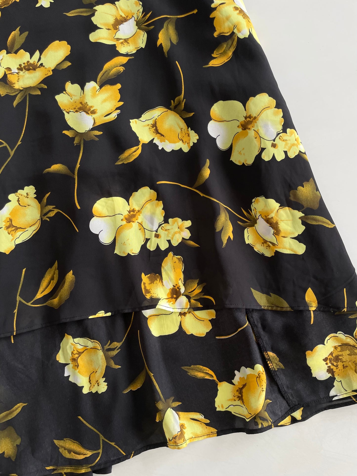 Yellow Flowers Skirt-Waist 28 to 30