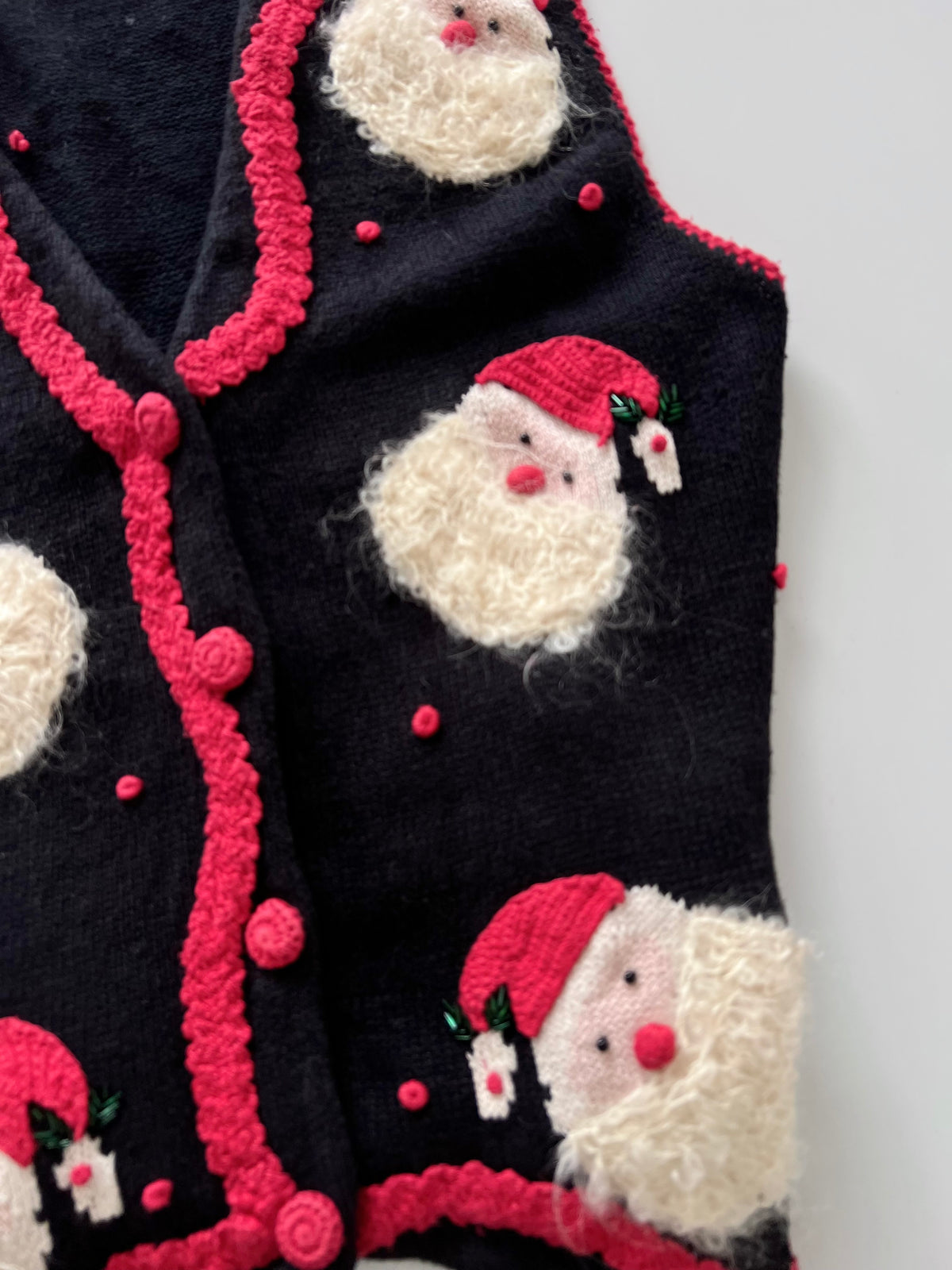 Bellepointe Embroidered Christmas Sweater Vest-Bust 44