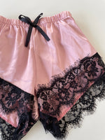 Load image into Gallery viewer, Satin Lace Shorts-Waist 24 to 26
