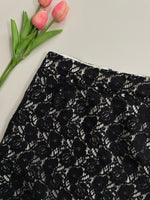 Load image into Gallery viewer, PURE ALFRED SUNG BLACK LACE SKIRT - WAIST 34