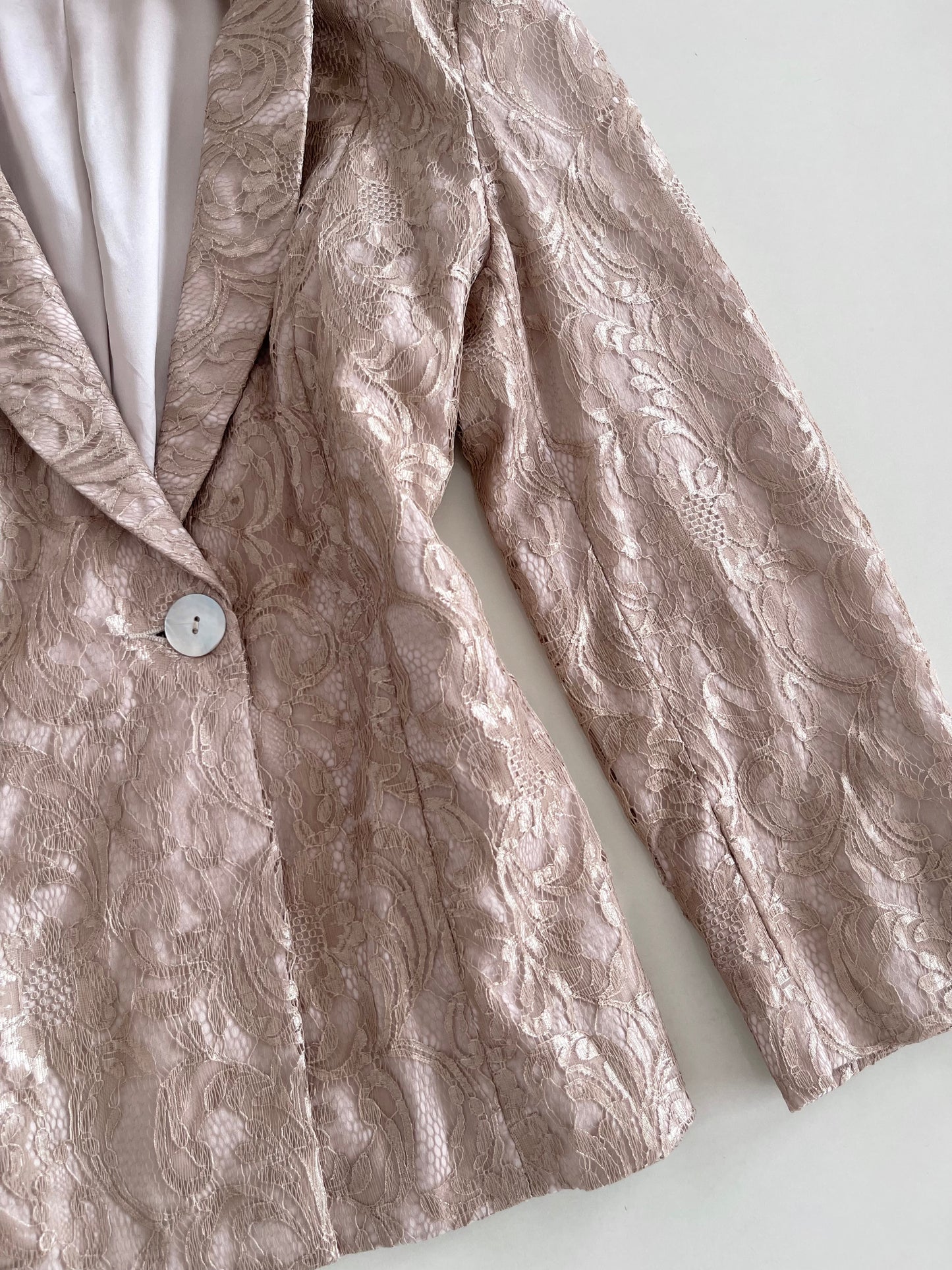 Lace Jacquard Vintage Blazer-Bust 34