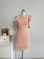 Load image into Gallery viewer, ONLY & U PEACH RUFFLE CUTOUT DRESS - BUST 28 TO 32