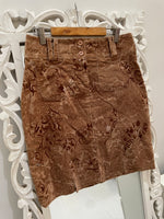 Load image into Gallery viewer, Paisley Corduroy Skirt-Waist 28
