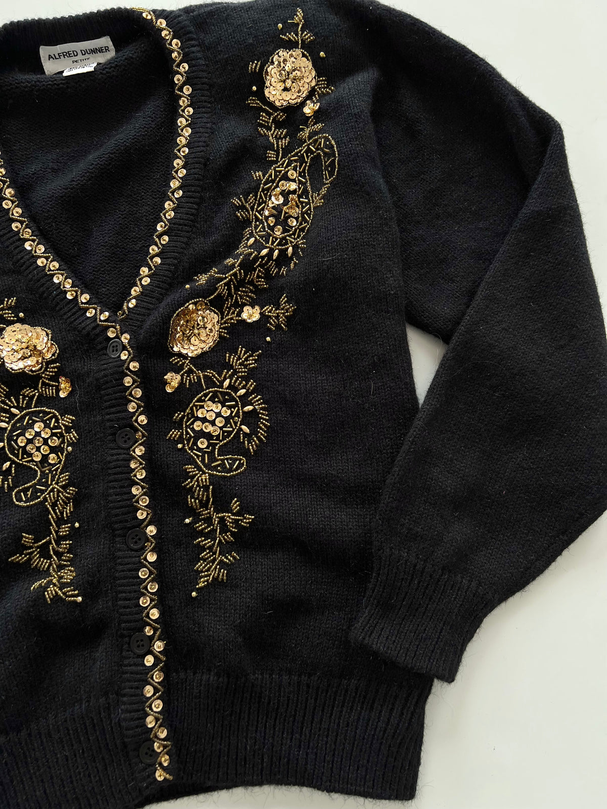 Alfred Dunner Hand Embroidered Sweater-Bust 46
