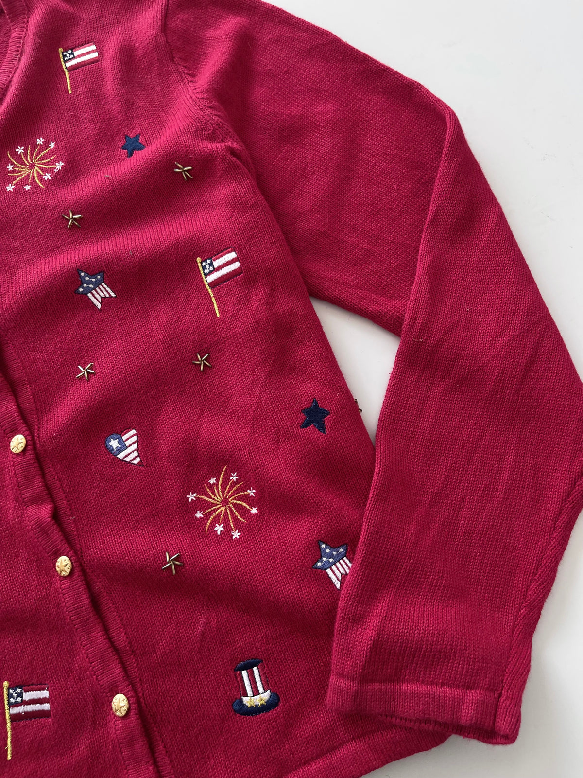 Croft&barrow Embroidered Christmas Cardigan Sweater-Bust 46