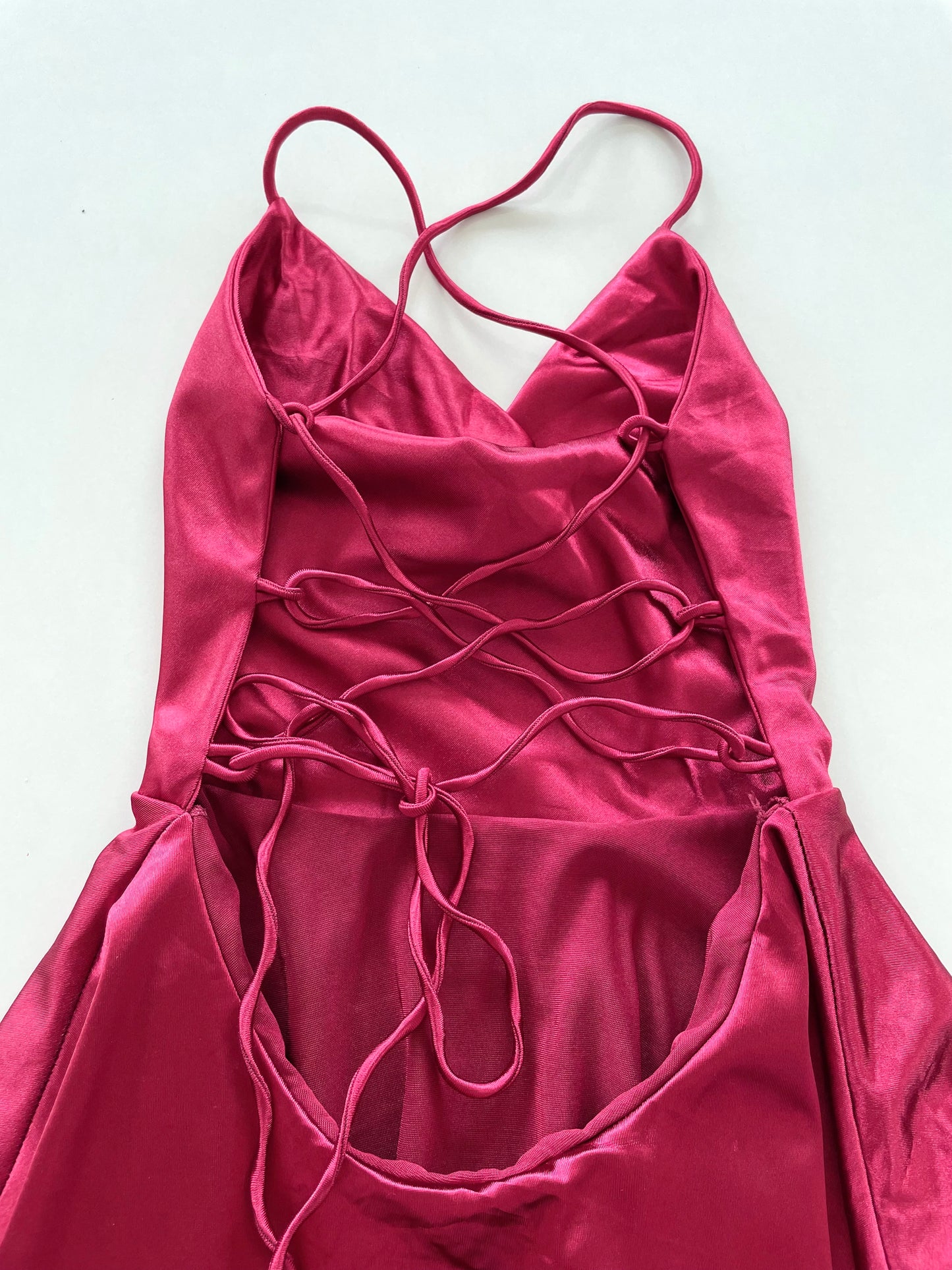 Satin Cowl Neck Dress-Bust 28 to 30