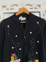 Load image into Gallery viewer, Tiara Embroidered Christmas Sweater-Bust 38